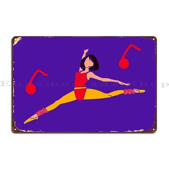 Балерина 80 Метална плоча, Плакат, Постер на Клубната стенопис Създаване на таблетки Лидице знак Плакат