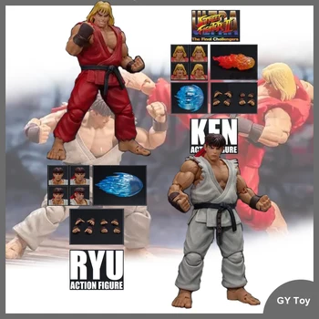 В наличност Оригинална Фигурка на Street Fighter II Ryu &Ken Буря Toys St Аниме Фигурка Модел Кукли Сбирка Движещите се Играчки Подарък