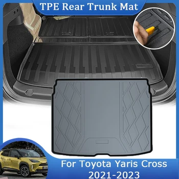 За Toyota Yaris Cross XP210 MXPJ10 2021 2022 2023 TPE Подложка За Задния Багажник, Тава За Багажника, Килими Пътека, Водоустойчива Защита От драскотини