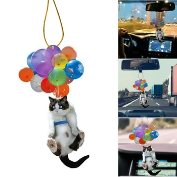 Автомобилни висящи украшения, цветни балони, авточасти, вътрешна украса, скъпа летяща котка, кола висящи фигурки, бижута, изделия