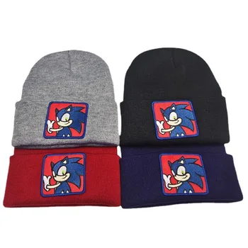 Детска шапка Disney Spiderman sonic, Вязаная капачка, Топла шапка, Cosplay за Коледа, подарък за рожден ден