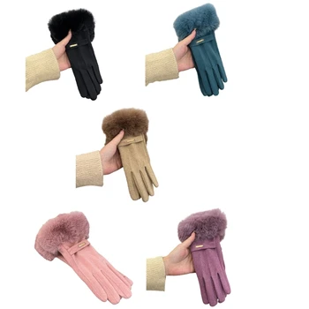 Елегантни и топли зимни ръкавици, ръкавици с пълни пръсти, дишащи ръкавици за възрастни