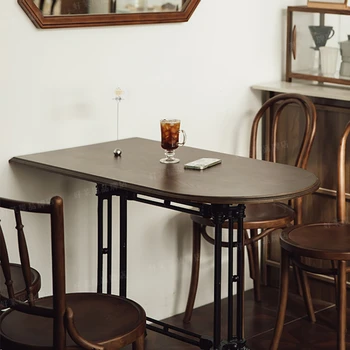 Маса за хранене Xl Кафе стена Френски полумесец, Маса и стол за западния ресторант, ръководител на бюрото на онлайн магазин известни личности