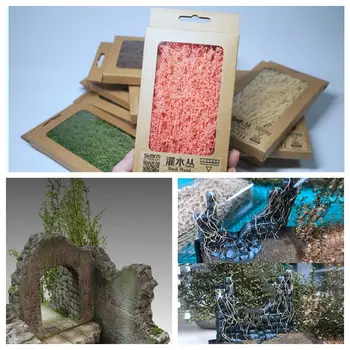 Модел сцени от храст, Материал платформа за дърво, Остър войници, Клон на багажника, строителни комплекти, декор за микроландшафта