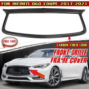 Предната Решетка На Колата Q60 Рамка На Предната Решетка Калъф За Предната Част На Състезателната Решетка Скреч Панел Протектор За Infiniti Q60 Coupe 2017-2021