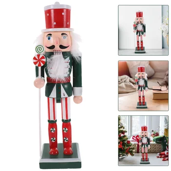 Дървени фигурки на Коледните Щелкунчика, Статуетка Войник от Мента, традиционен Човечето Лешникотрошачката, стоп-моушън играчка-Лешникотрошачката