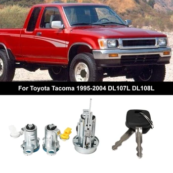 1 комплект Автомобилни Аксесоари Цилиндър Заключване на Входната Врата С Ключ За Toyota Tacoma 1995-2004 DL107L DL108L 6905135070 6905235070