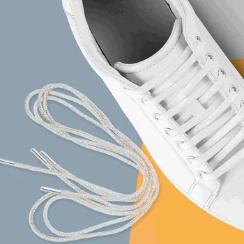 1 чифт връзки за обувки с кристали, блестящи на връзки за обувки, кристални ремък за ежедневни обувки