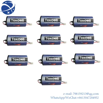 10 Бр. За еднократна употреба Оригинални Корейски Tekcell SB-D02 3,6 В 19000 ма ER34615 LS33600 АД Литиева Батерия Резервни Батерии Конектор