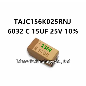 10 бр./ЛОТ НОВ C-Тип 6032/2312 C 15 ICF 25 ±10% Маркировка: 156E TAJC156K025RNJ SMD кондензатор Танталовый