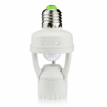 100-240 В/AC E27 led лампа Винт за закрепване на сензора на човешкото тяло Притежателя лампи