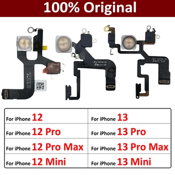 100% Оригинал за iPhone 12 13 Pro Max Mini Proximity Разстояния, сензор за околната светлина със светкавица, резервни части за ремонт на led гъвкав кабел