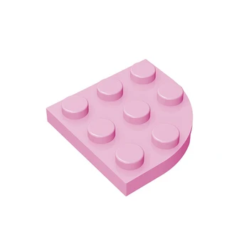 10шт Съвместими Детайли MOC Brick 30357 Плоча С Кръгла Ъгъл 3 x 3 Градивен елемент Частица САМ Детски Пъзел забавление За Мозъка Подарък За Рожден Ден