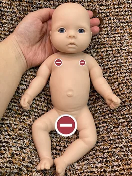 11-инчов неокрашенная силиконова кукла-Реборн Момиче-бебе на Ръчно изработени играчки за бебета кукли за деца, подаръци