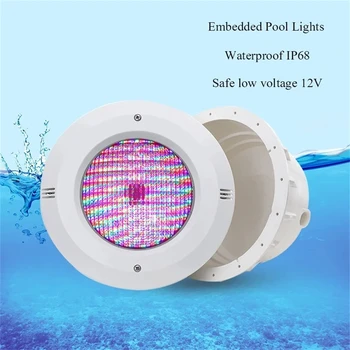 12 W 18 W RGB Подводно Осветление LED Вградени осветителни Тела За Басейни 12V Водоустойчиви IP68 36 W 45 W Цветни Прожектори С Дистанционно Управление