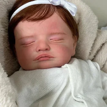 18-инчови новородени кукли Rosalie Reborn Бебе с реалистичен 3D рисувани кожа са ръчно изработени с видими венами Bebe Toys за момичета