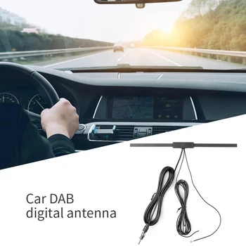 1бр Универсална Автомобилна Антена DAB + FM-Радио Усилвател на Сигнала на Антената Plug и Play VHF UHF Автоматична Антена Mayitr antena automotiva