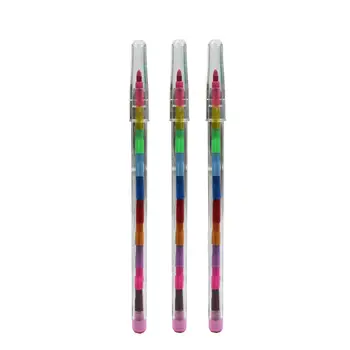 2/3/5 10x Оптимистичните цветни моливи, която разработва играчка, Гладка за рисуване, подарък за деца