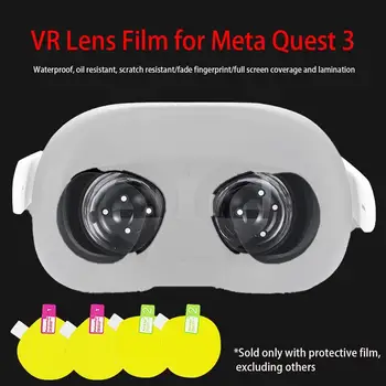 2/4 бр. Филм за VR-обектив за Meta Quest 3 Защита на обектива от надраскване VR Слушалки Каска Филм за лещи и Аксесоари Нови