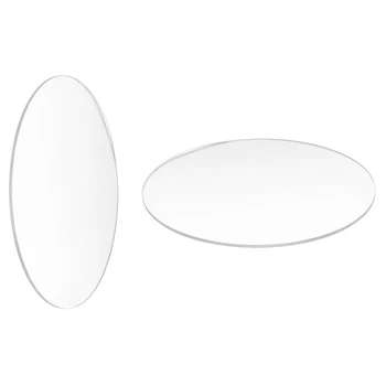 2 бр Прозрачен огледално акрилно кръгъл диск с дебелина 3 мм, диаметър: 85 мм и 70 мм