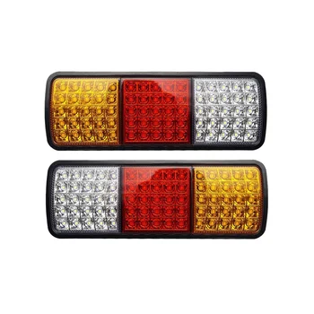 2 елемента В 12 75 led непромокаеми задните светлини за камион RV Van Bus Trailer Светлини Индикатор на сигнала за Спиране Стоп светлини заден ход