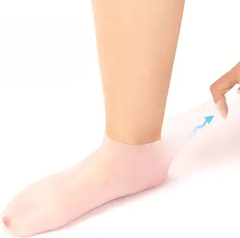 2 елемента Силиконови Чорапи с Хидратиращ Гел срещу Напукване Чорапи за грижа за краката С Напукана Мъртвата кожа, Удаляющие Протектор, Болкоуспокояващи Инструменти за Педикюр