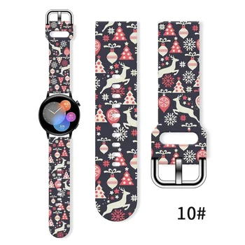 20 mm Каишка 22мм Коледен подарък За Samsung Galaxy Watch 3/46mm42mm/активни 2/46 Gear S3 Frontier/S2/Huawei GT 2/2E Силиконов Каучук