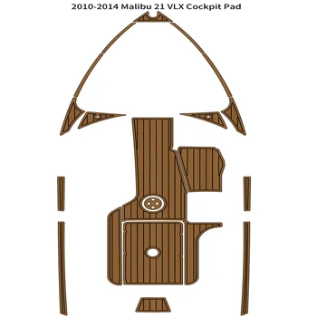 2010-2014 Подложка за пилотската кабина Malibu 21 vlx използваните, лодка, мат комплект от разпенен на тиково дърво, ЕВА, самоклеящийся, адаптивни цвят