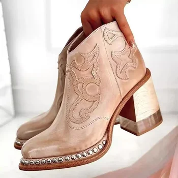 2023 Женски ботильоны; нови Обувки за партита; Дамски обувки на нисък ток; Дамски обувки в Британския стил; Къса Обувки; Дамски Zapatos Mujer