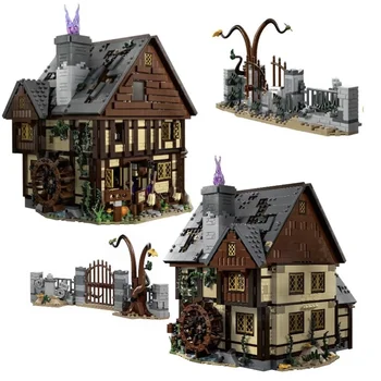 2023 Нов 21341 Фокус-бокус The Sanderson Sisters Cottage Building Blocks, Играчки за Хелоуин, Тухли, За идеи за Подарък за деца