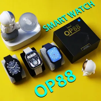 2023 Нов 3D AMOLED Извит Екран OP88 Android Reloj Smartwatch Водоустойчиви Спортни Смарт Часовник с Кислород Кръв Фитнес часовници за мъже