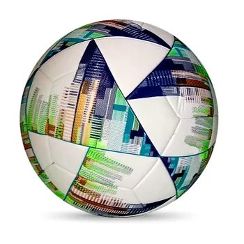 2023 Официален размер на 5 Безшевни футболна топка от изкуствена кожа за отбор мачове на трева в помещението с помощта на футболни топки за групови тренировки