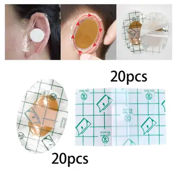 20pcs ушни етикети, Меки водоустойчиви защитни слушалки за душ новородени бебета