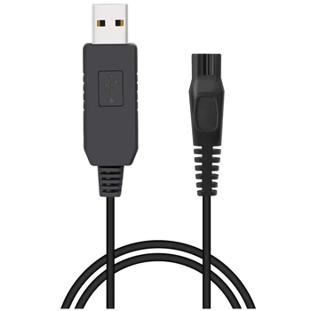 2X Зарядно устройство за бръснене, USB-зарядно устройство 15, кабел за зареждане, захранващ кабел за Norelco Oneblade QP6520 QP6510