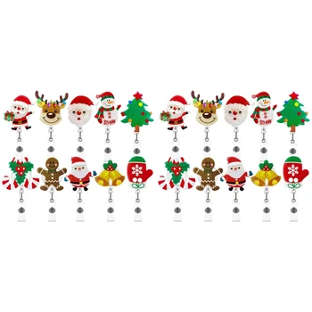 2X Коледен Икона Макара Изтеглящи Скоби За Икони медицински Сестри Празничен Скъпа Икона, Име и номер на Макарата, Сестра, Учител Коледна Украса