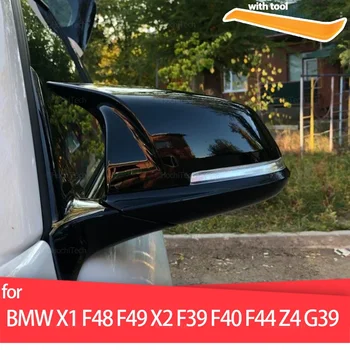 2x Кутията странично огледало за обратно виждане с Изображение от въглеродни Влакна Черен Цвят за BMW F44 F40 G29 F48 F49 F52 2019-2020 За X2 F39 Toyota Supra 2019-2020