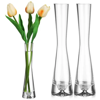 3 бр. Малка ваза за растенията в скандинавски стил, прозрачни вази за централните елементи, пъпки през деня, стъклени цветя, модерен интериор