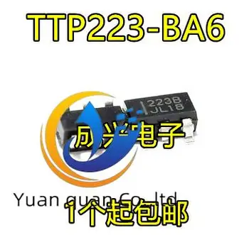 30 бр. оригинален нов TTP223-BA6 223B SOT23-6 RH6030 на чип за откриване на едно докосване на клавиш