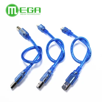 30 см. USB кабел UNO R3 / Mega 2560 R3/ ADK от USB-А до USB-B за arduino NodeMCU