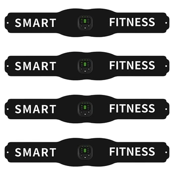 3X Треньор-миостимулятор Smart Fitness за тренировка на коремната кухина, Електрически етикети за отслабване, Унисекс Колан за отслабване