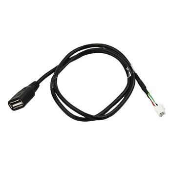 4-пинов конектор за USB кабел за автомобилни радио стерео 75 см USB-USB кабел-адаптер с 4-пинов кола USB кабел Адаптер за USB удължителен кабел Адаптер