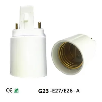 4-ПИНОВ Преобразувател на притежателя на лампи G24 в E27, Цокъл крушки, Led Халогенна лампа КЛЛ, адаптер за лампи G24, винт за адаптер лампи