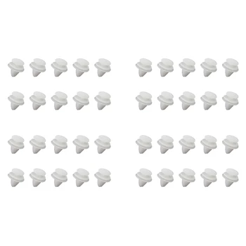 40X Крепежни скоби за панели на вратите на автомобила е бял на цвят за Peugeot 206 207 1007 307