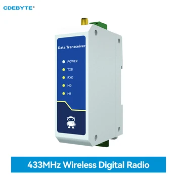 433 Mhz Безжични цифрови радио-RS485 Високоскоростен непрекъснат трансфер на CDEBYTE E95-DTU (433C20-485)-V2.0 20dBm RSSI С ниско закъснение
