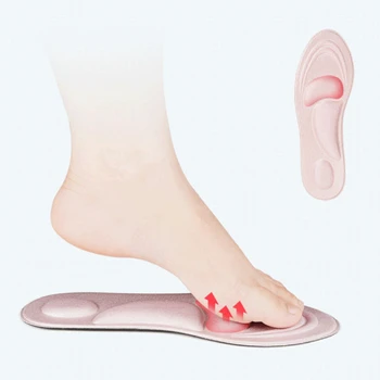 4D Масажни стелки Мека порести поддръжка на свода на стъпалото Ортопедични вътрешна подплата за обувки на високи токчета, Мъжки и женски, меки подметки Тотнъм