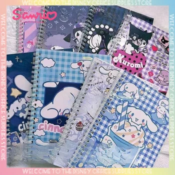 4шт Sanrio Notebook Аниме Kuromi Cinnamoroll Дневен седмичен На макарата Ученически Бележник канцеларски материали на Едро
