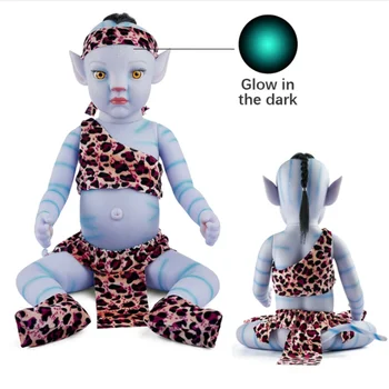 50-20 см 20 см эмалевая светещ кукла-Реборн, имитирующая кукла, меко тяло, бебето Може да седи или да лежи, играчки за деца на 4-6 години