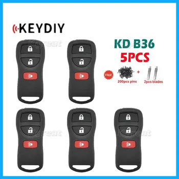 5шт KEYDIY KD B36 Многофункционално Дистанционно Автомобилен Ключ B36-3 B36-4 за Nissan Style за KD900/KD-MAX/KD-X2 MINI KD Max Ключова Програмист