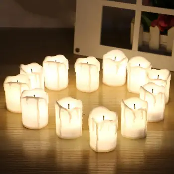5шт Имитация led беспламенной електронна свещи Настолна лампа Декорация парти
