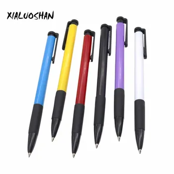 6 бр химикалка писалка 6 цвята с различна дръжка, гумена дръжка за попълване на съобщение за химикалки, офис употреба, канцеларски материали за учениците